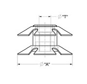 drawing of Extra Heavy Duty Tube Connector