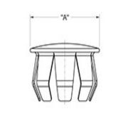 drawing of Metal Tube Closure with Upright Prong