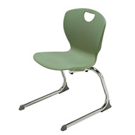 Wave Chair with Cantilever Glides